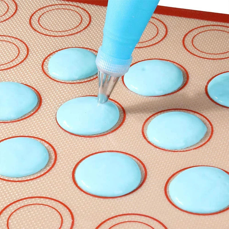 Estera de silicona para horno, fina de 0,4mm, reutilizable, antiadherente, resistente al calor, revestimiento de hojas, herramientas para hornear para galletas, 1 ud.