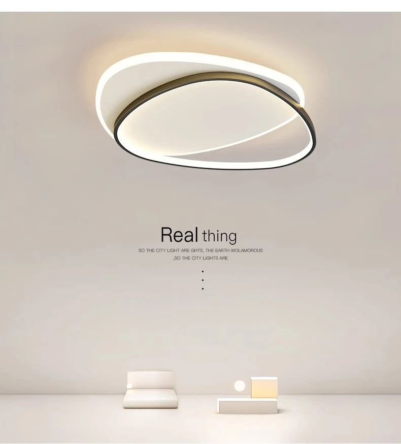 Luces de techo LED redondas modernas para dormitorio Simple, lámparas de estudio para sala de estar, iluminación interior, decoración del hogar, accesorios de lámpara brillante
