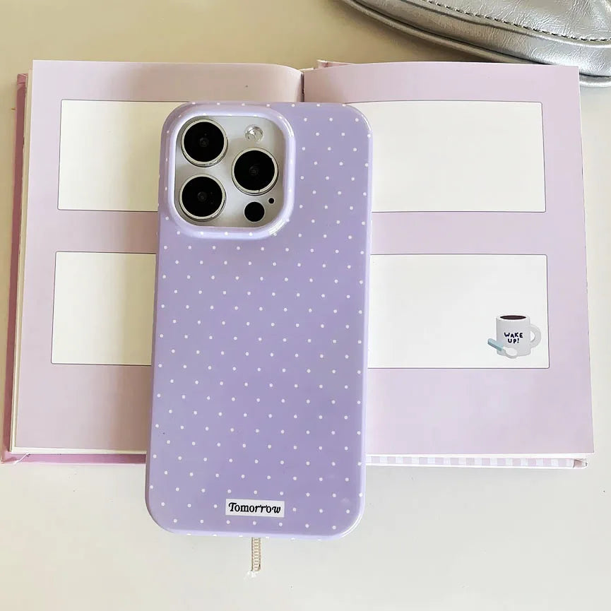Funda de teléfono móvil pequeña y fresca de lunares INS para iPhone 17 16 15 14 13 12 Pro Max 11 funda ultrafina a prueba de golpes para iPhone Air