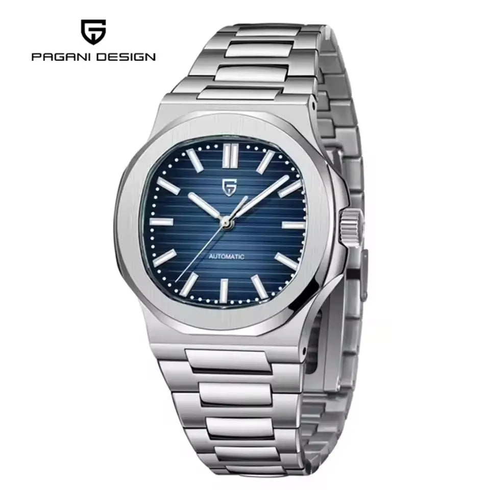 PAGANI DESIGN nuevo reloj mecánico deportivo elegante reloj luminoso de acero inoxidable para hombre zafiro Gaviota ST16 Movt relojes para hombre
