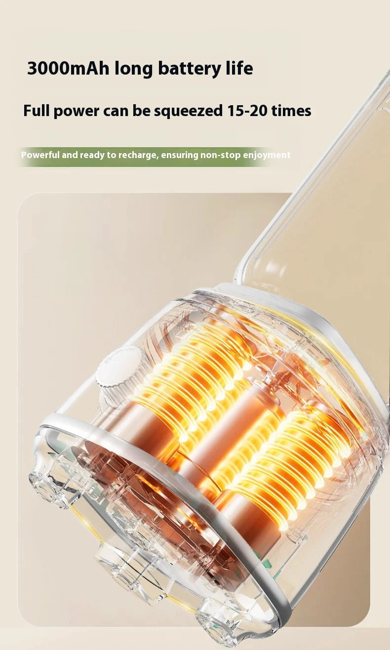 Nueva Licuadora Doméstica con 10 Cuchillas, 3000mAH, Multifuncional, Trituradora de Hielo, Extractor de Jugos, Alta Tasa de Extracción, Utensilios de Cocina