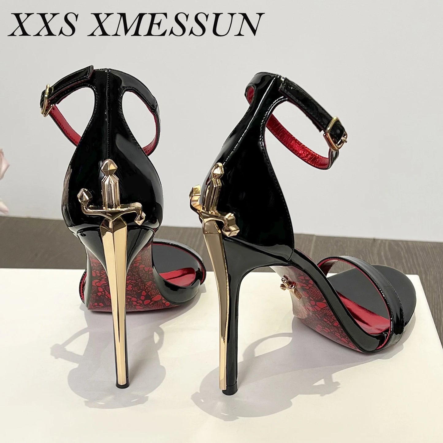 2026 New Women's Shoes Fashion Patent Leather High-heeled Sandals Women Designer Shoes Fine Heel Sexy High Heels