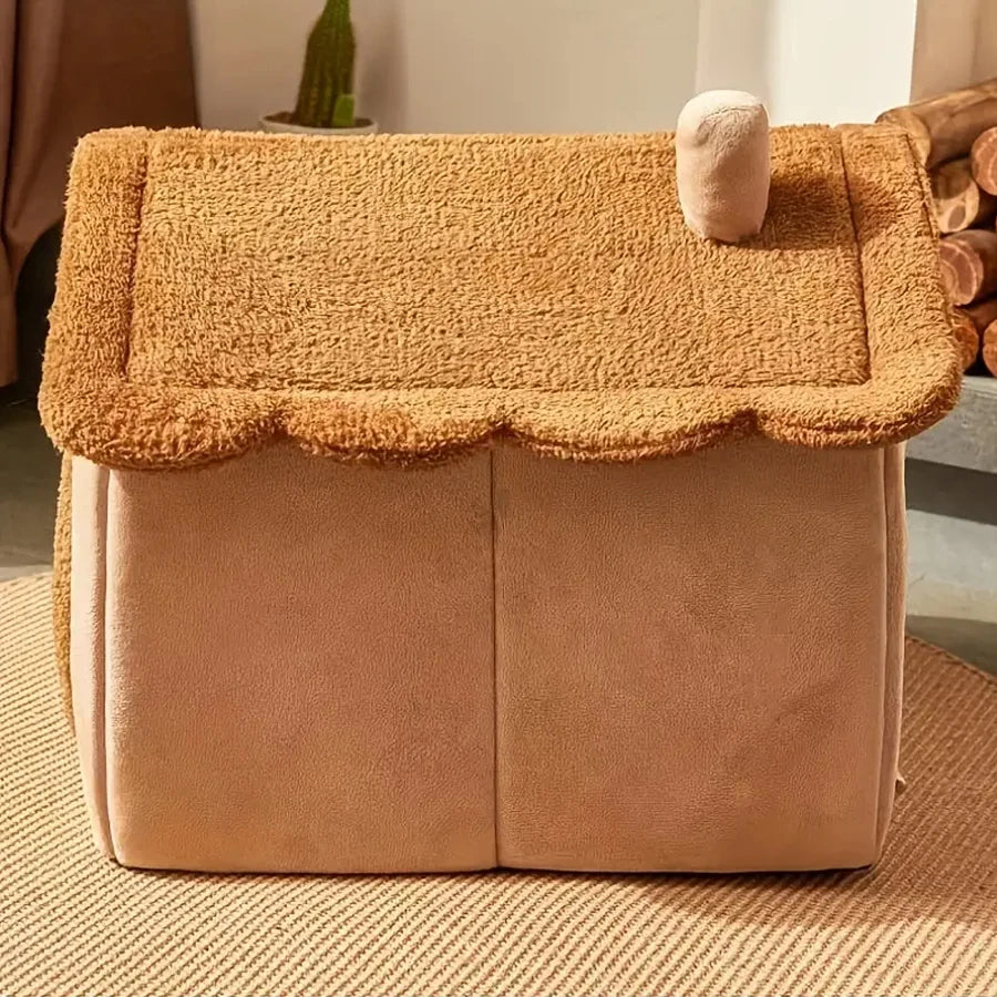 Casa Plegable para Mascotas, Desmontable y Lavable, Cueva para Gatos, Sofá Cama para Perros Extra Pequeños y Gatos Pequeños y Medianos