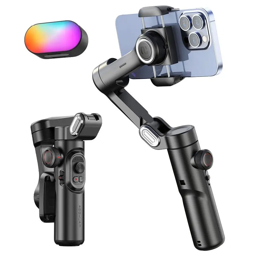AOCHUAN Smart XE Estabilizador de cardán portátil de 3 ejes para teléfono inteligente iPhone Android Seguimiento facial Vlog Transmisión en vivo