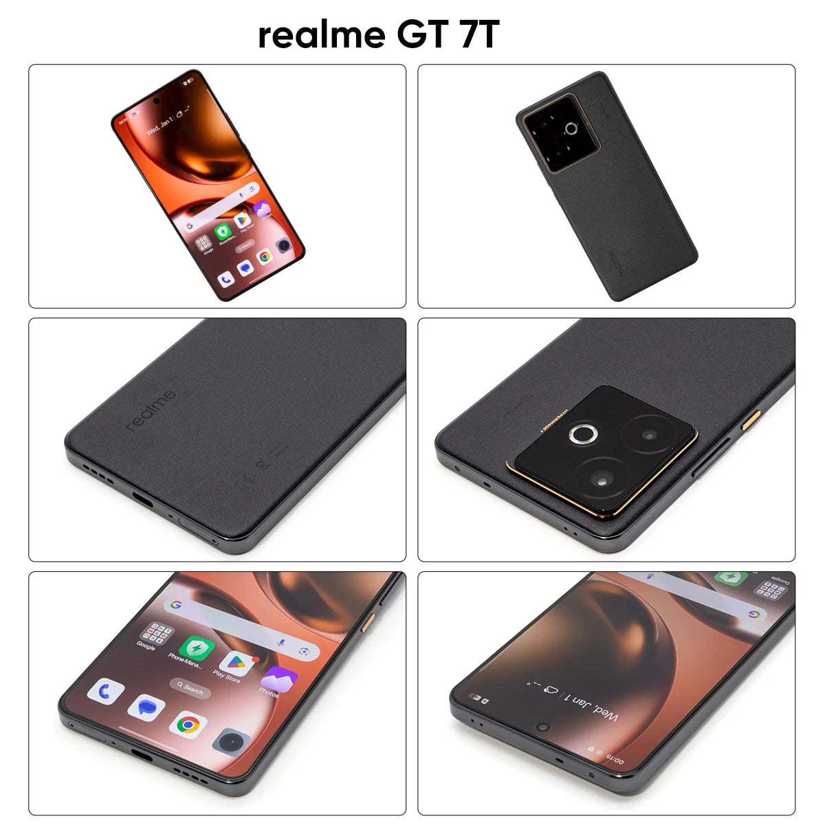 realme GT 7T 5G Smartphone nuevo MediaTek 8400-MAX, batería Titan de 7000 mAh, carga ultrarrápida de 120 W y pantalla de 6,8 pulgadas a 120 Hz. Versión global