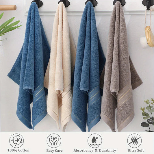 Toalla de Baño de Algodón Puro, Suave y Absorbente, Multiusos, de Alta Calidad y Secado Rápido