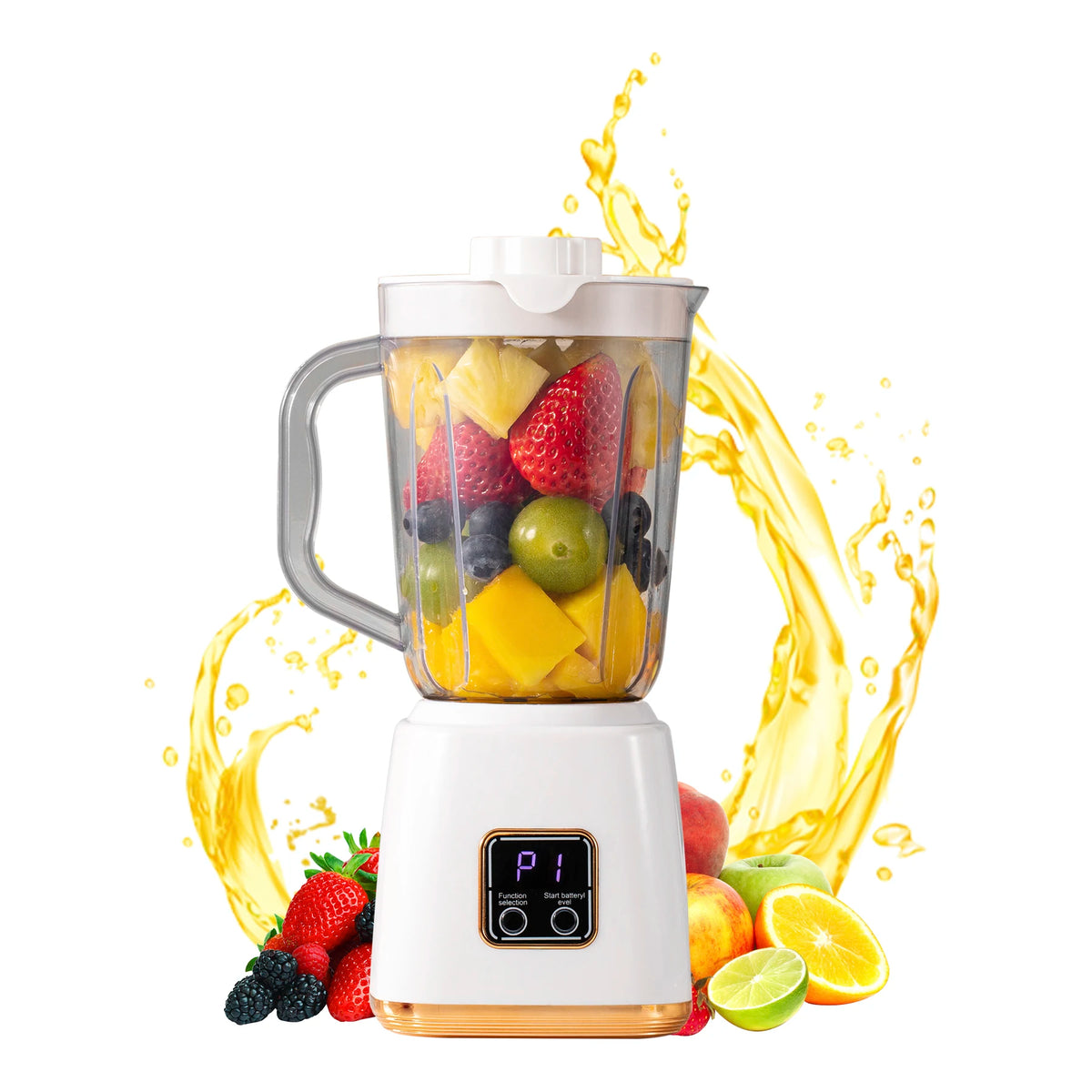 Exprimidor de Frutas Pequeño para el Hogar, Ideal para Preparar Smoothies y Batidos, Brinda Nutrición Instantánea