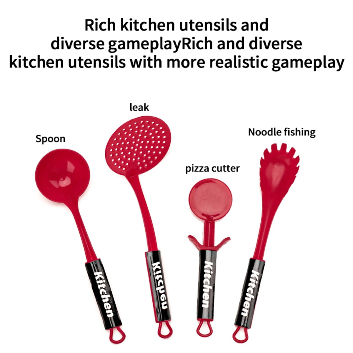 Juego de cocina educativo para niños: utensilios de cocina para juego de imitación con cocina de inducción simulada, juguetes de cocina y corte para niños