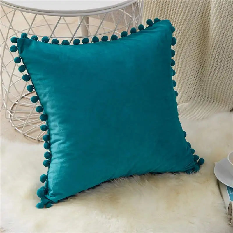1 Uds. Fundas de cojín de terciopelo suave, fundas de almohada decorativas cuadradas para sofá, cama cómoda, funda de almohada para el hogar y el coche