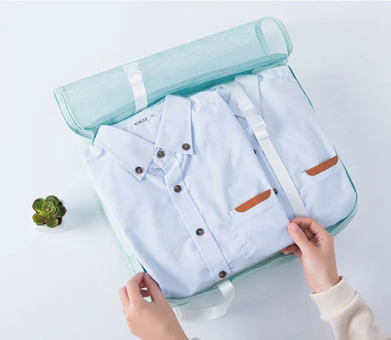 Juego de 7/8/9 piezas de bolsas de almacenamiento de viaje, artículos de tocador digitales, zapatos, bolsa organizadora de ropa, maleta, bolsa ordenada para ropa, juego de cubos de embalaje