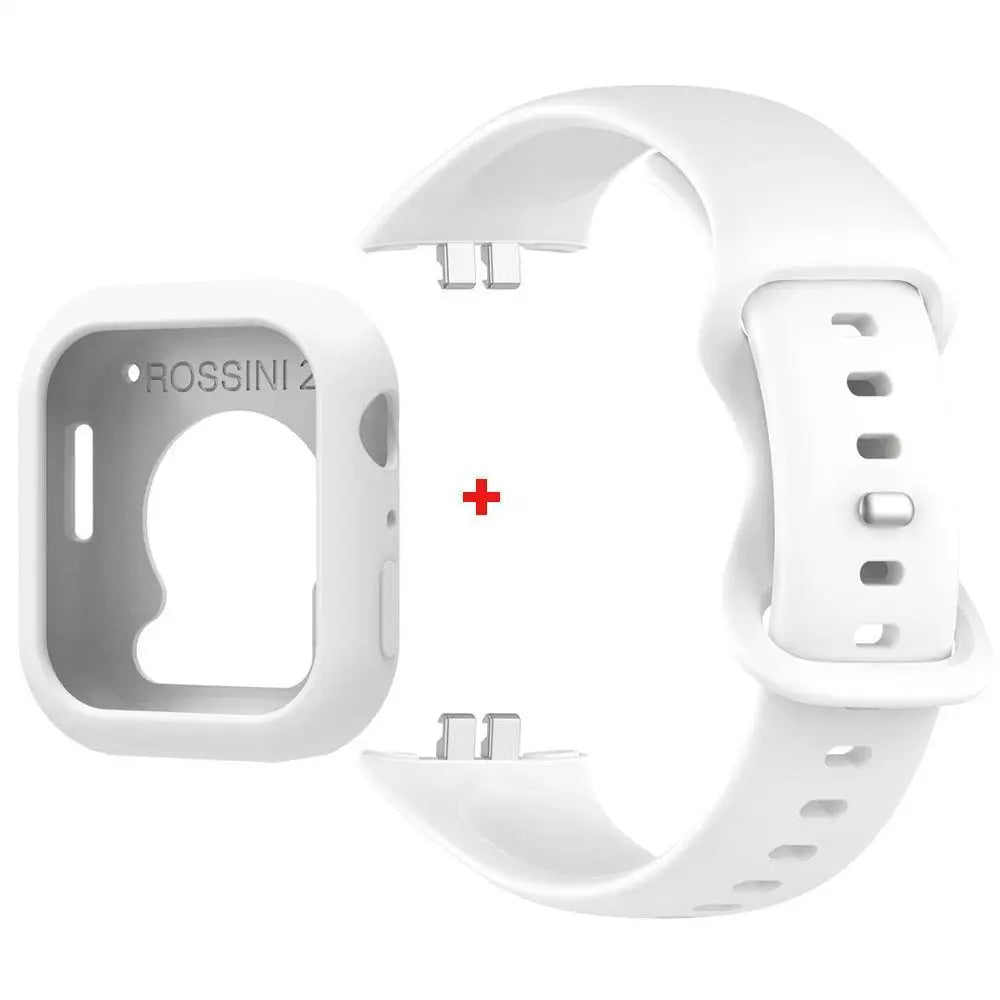 Correa de reloj de silicona + funda para Huawei Honor Choice ROSSINI 2i, pulsera y funda para reloj inteligente, Correa de repuesto para muñeca