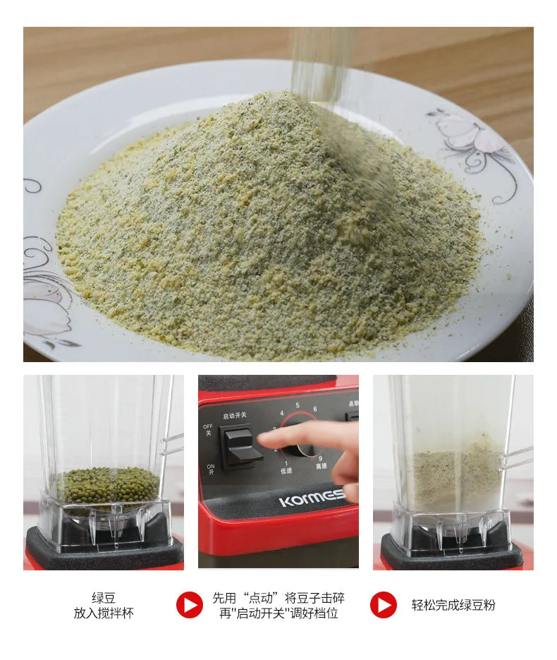Licuadora Doméstica, Máquina para Leche de Soja, Máquina Trituradora de Gran Potencia, Máquina Comercial para Granizados, Máquina Auxiliar para Alimentos, Máquina para Jugos