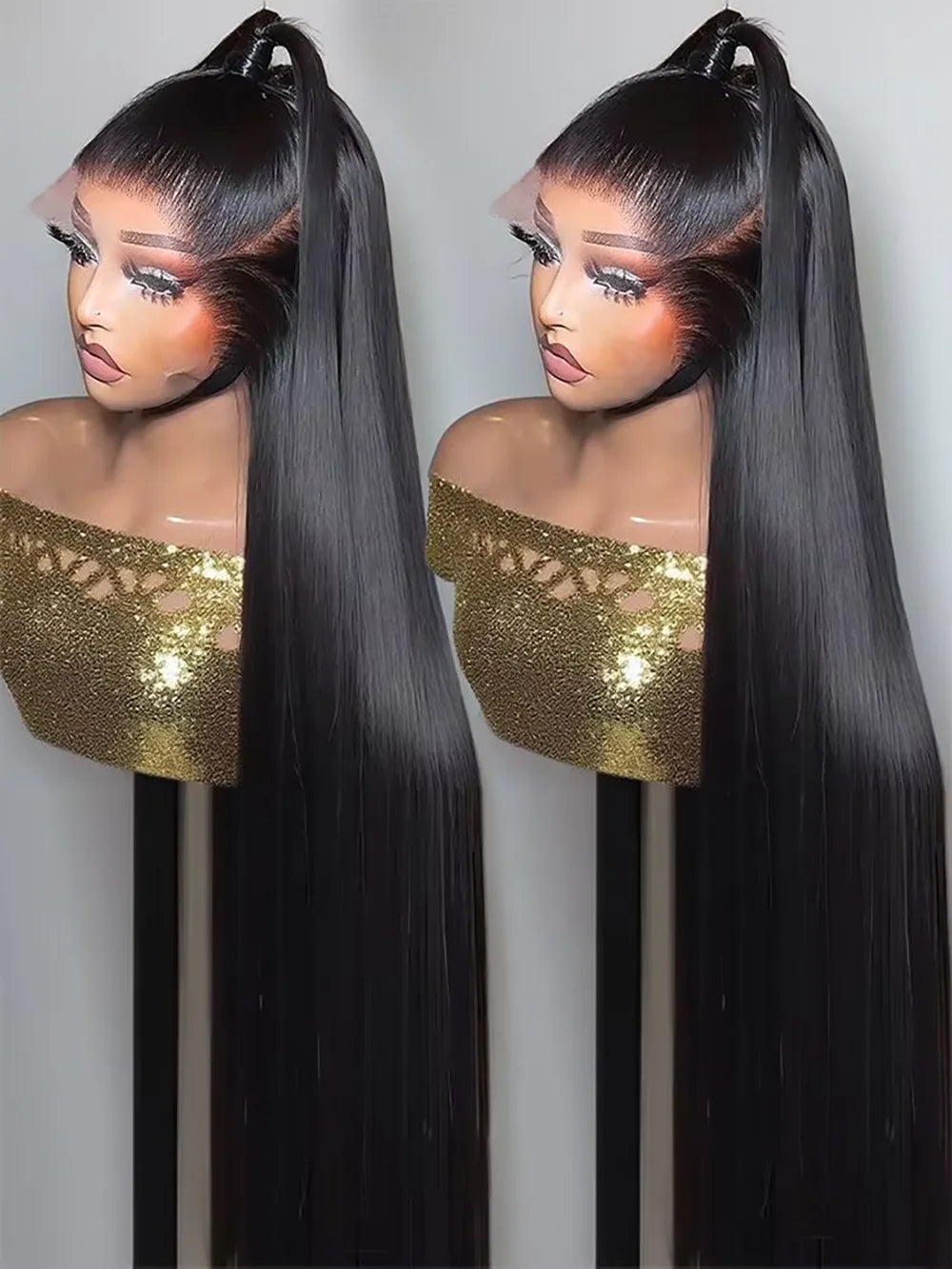 Peluca con malla frontal 13x6, pelo brasileño para mujer, encaje frontal, pegamento frontal de encaje brasileño, puntal de hueso libre, parte delantera completa