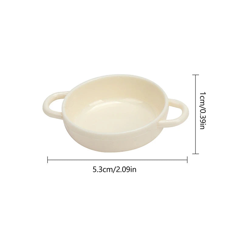 Mini olla para casa de muñecas, modelo de casa de muñecas en miniatura, utensilios de cocina decorados, accesorios para casa de muñecas, 1 ud.
