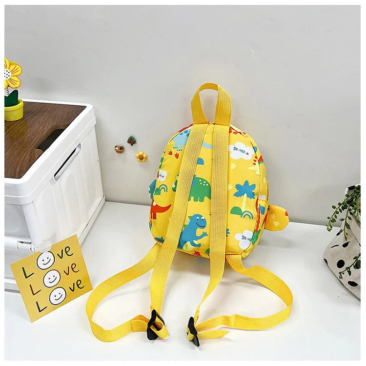 Bolsa bonita para niños, mochilas escolares con dibujos de dinosaurios para niños, mochila de viaje para exteriores preescolar para guardería, antipérdida