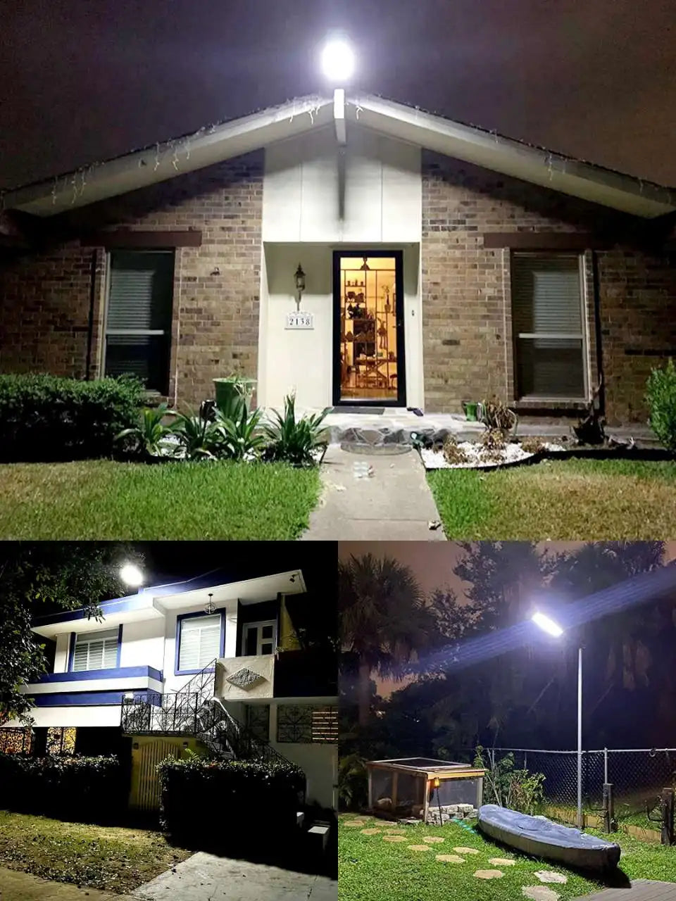 Luz Solar grande de 600W y 20000LM para exteriores, lámpara Solar con Sensor de movimiento y Control remoto, lámpara impermeable para pared de calle y patio