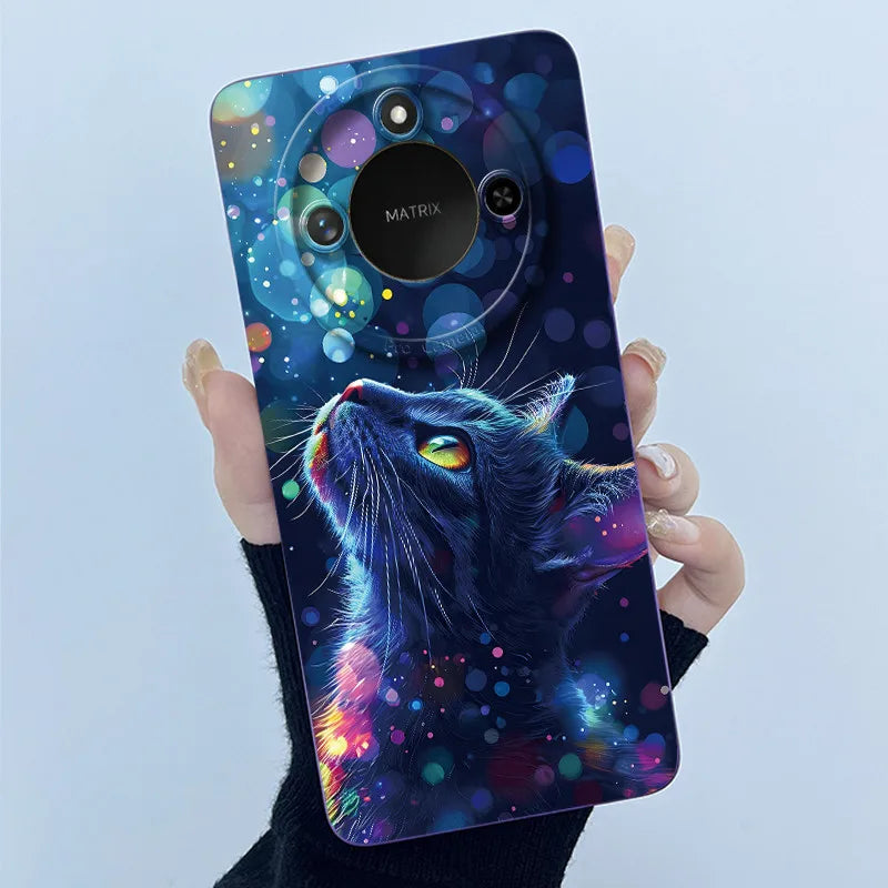 Para Honor X9C Funda de teléfono inteligente X9cSmart Funda de silicona suave dulce moda pintada dibujos animados niños niñas encantadora Funda trasera estampada