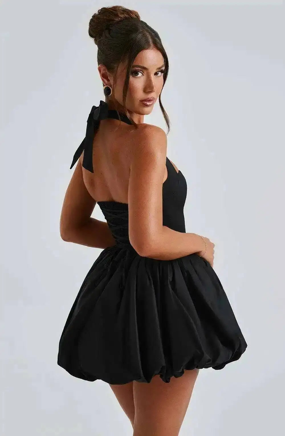Townlike cintura envolvente A-line vestido de baile vestido de mujer Halter Mini 2025 Primavera Verano vestido club nocturno Sexy vestidos de fiesta