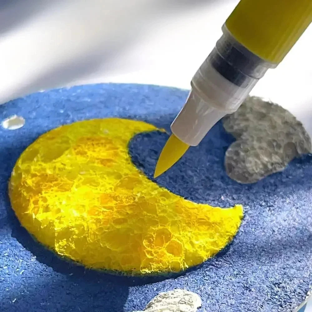 Lienzo Mágico para Dibujo 3D, Esponja para Niños, Papel para Pintar 3D, Papel para Dibujo Artístico 3D para Niños, Kit de Pintura con Textura Mágica para Niños
