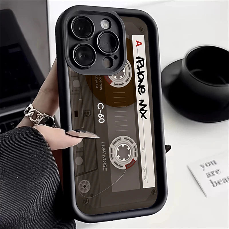 Funda de teléfono suave de silicona con patrón de cinta de la suerte para Xiaomi Redmi 13C 14C 13 12 4G Redmi Note 14 13 12 11 Pro Plus 5G 12S 11S
