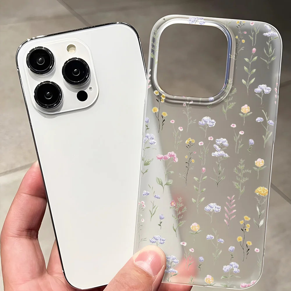 Fundas Transparentes Mate para iPhone 17 16 15, Funda para iPhone 16 Pro Max 15 14 12 11 13 Air, Fundas Protectoras Antigolpes, Cubierta Suave para Teléfono