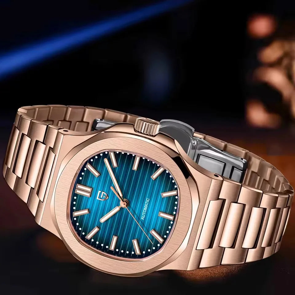 PAGANI DESIGN nuevo reloj mecánico deportivo elegante reloj luminoso de acero inoxidable para hombre zafiro Gaviota ST16 Movt relojes para hombre