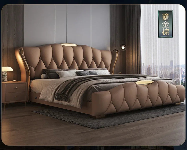 Muebles de dormitorio completos de 180x200cm, juego king, cabeceros dobles, dormitorios matrimoniales, cama queen de tamaño completo, marco de lit