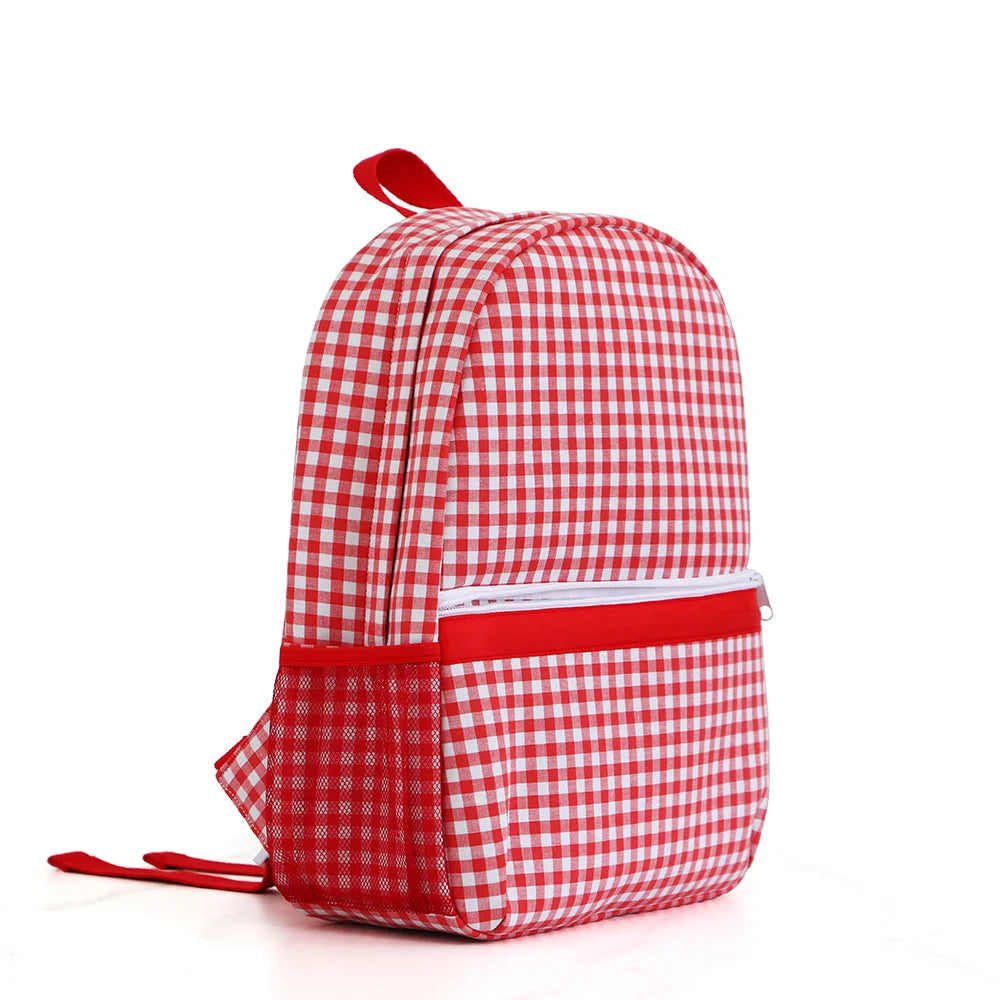 Mochila Escolar para Niños Pequeños, Mochila Linda con Estampado de Cuadros para Niñas, 12 Pulgadas para Preescolar y Jardín de Infancia, 15 Pulgadas para Adolescentes de Secundaria