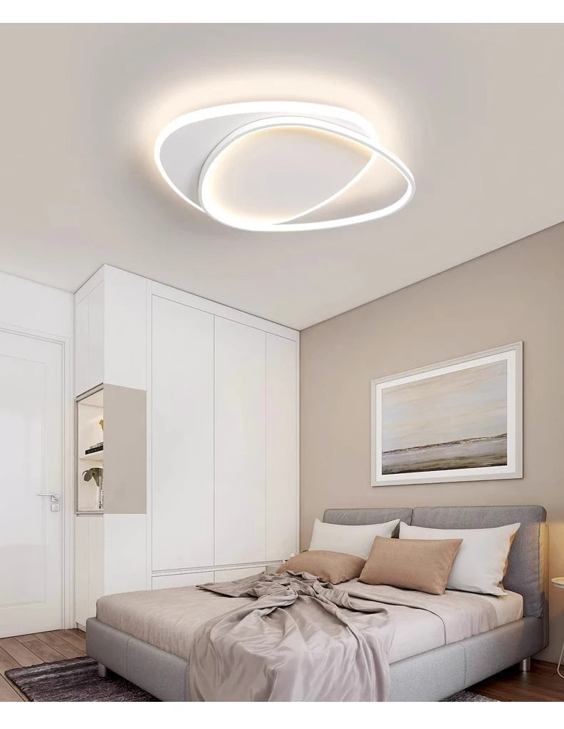 Luces de techo LED redondas modernas para dormitorio Simple, lámparas de estudio para sala de estar, iluminación interior, decoración del hogar, accesorios de lámpara brillante
