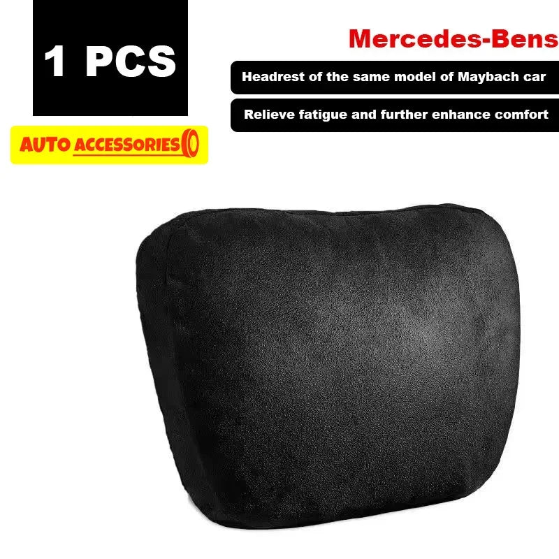 1/2 Uds reposacabezas de coche soporte para el cuello asiento/Clase de diseño Maybach suave Universal ajustable almohada de coche cojín de descanso para el cuello de alta calidad