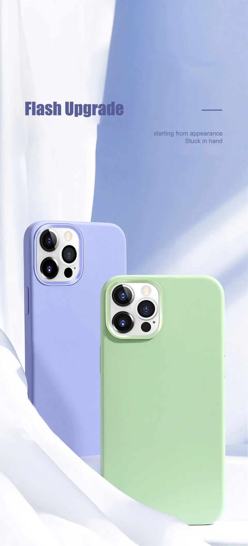 Funda de Lujo para iPhone 17 16 15 14 13 12 11 Pro Max, Funda Simple y Bonita para iPhone Air 16 15 14 Plus, Accesorios de Protección