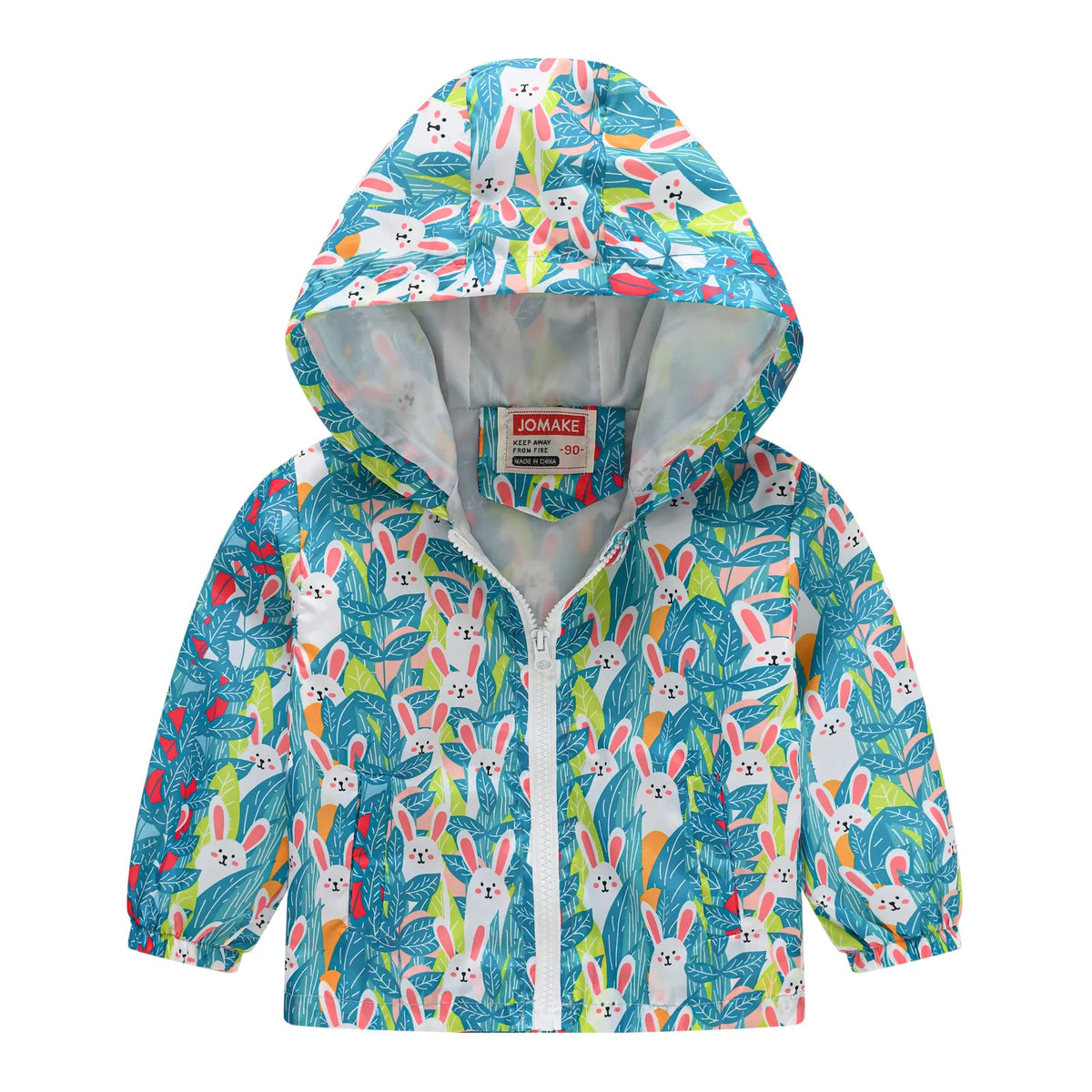 Chaqueta impermeable con capucha para niños y niñas, cortavientos con cremallera y estampado de dinosaurio de dibujos animados, a la moda, novedad