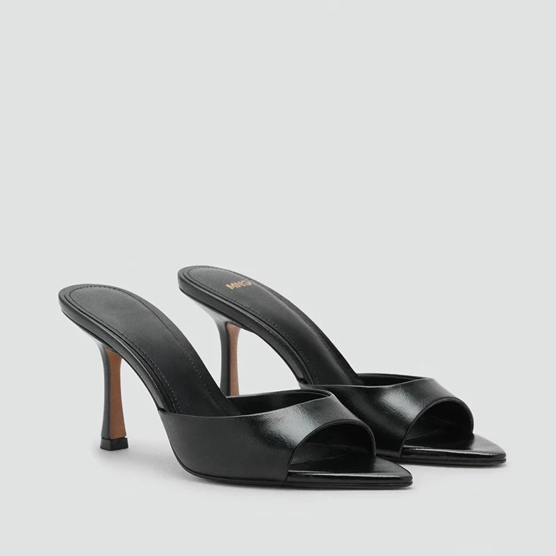 Nuevas Sandalias de Tacón Alto y Fino para Mujer, Verano 2026, con Punta en Pico, Elegantes, de Satén, Sexys, con Punta Abierta, Tipo Stiletto