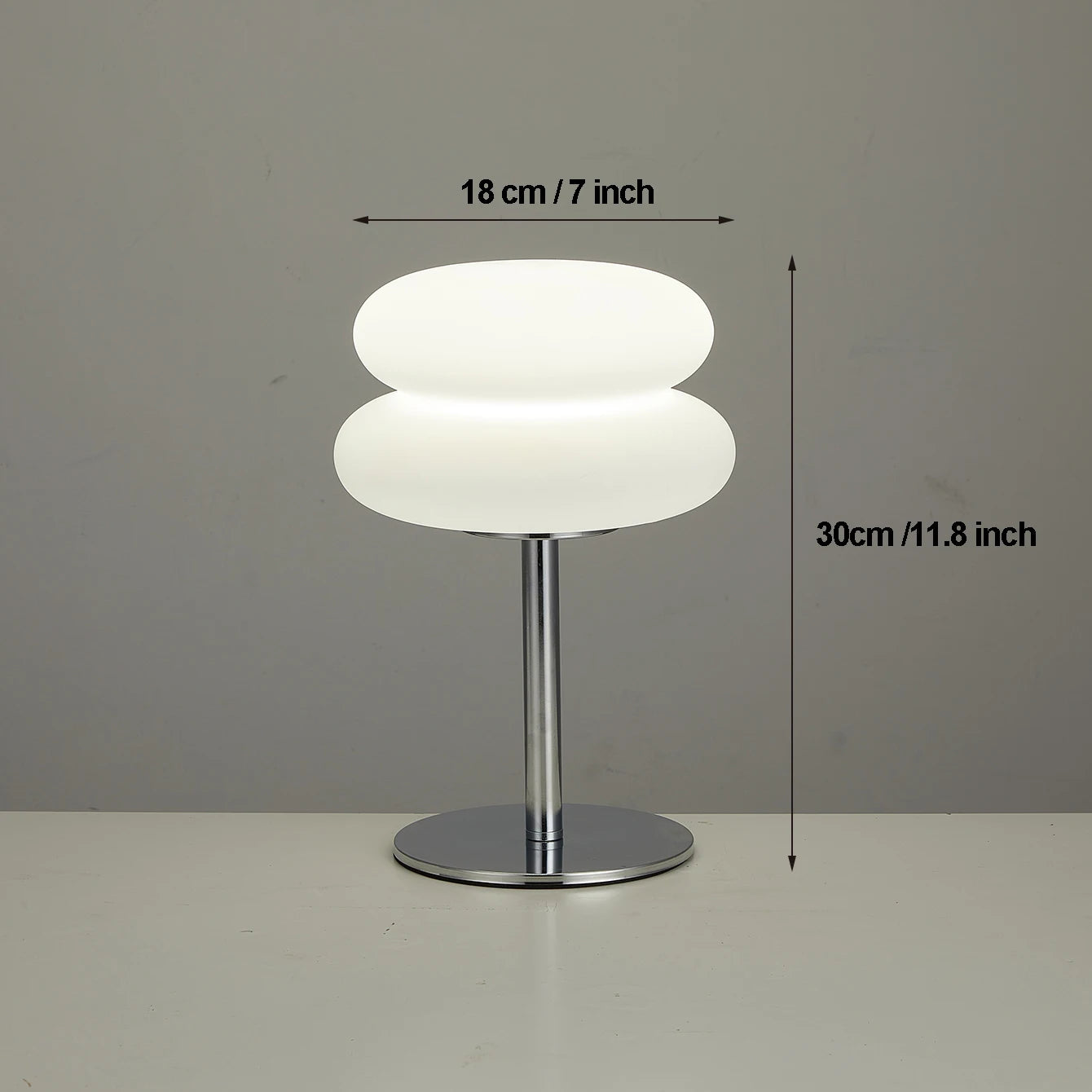 Lámpara de mesa, lámparas de dormitorio, enchufe USB, lámpara de mesa LED con forma de seta, iluminación ambiental para sala de estar y comedor (no de vidrio)