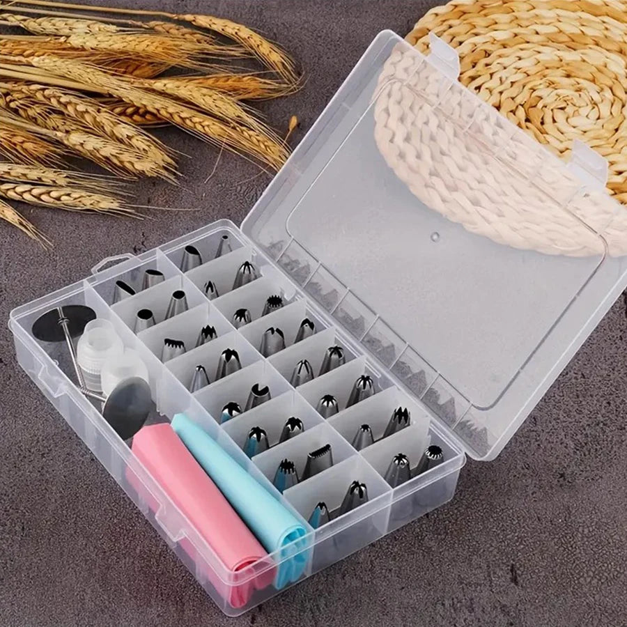 38 unids/set bolsa de pastelería de crema boquillas de decoración de pasteles molde de tubo herramientas para hornear