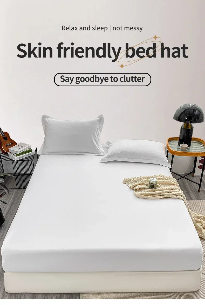 Sábana bajera cepillada de color sólido de primera calidad, tejido de satén ultrasuave para noches acogedoras: ropa de cama hipoalergénica y de fácil cuidado