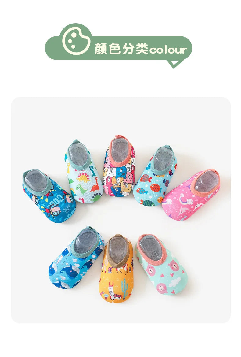 Zapatillas de deporte para deportes acuáticos para niños y niñas, zapatos descalzos para nadar, Surf, pesca, buceo, zapatillas para interiores y exteriores