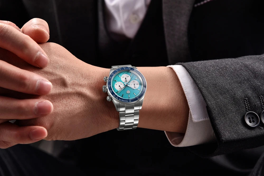 2025 nuevos relojes RollsTimi para hombre, reloj cronógrafo de cuarzo de lujo para hombre, espejo de zafiro AR, reloj de regalo resistente al agua para hombre luminoso
