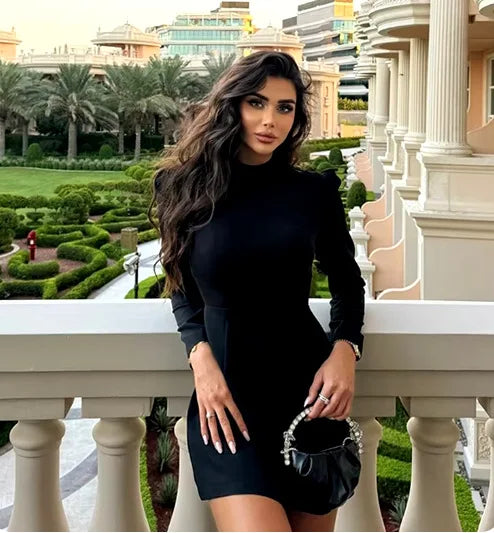 Minivestido elegante con lazo blanco para mujer, vestidos cortos de lujo, vestidos informales negros y rojos para fiesta de noche, cumpleaños y verano