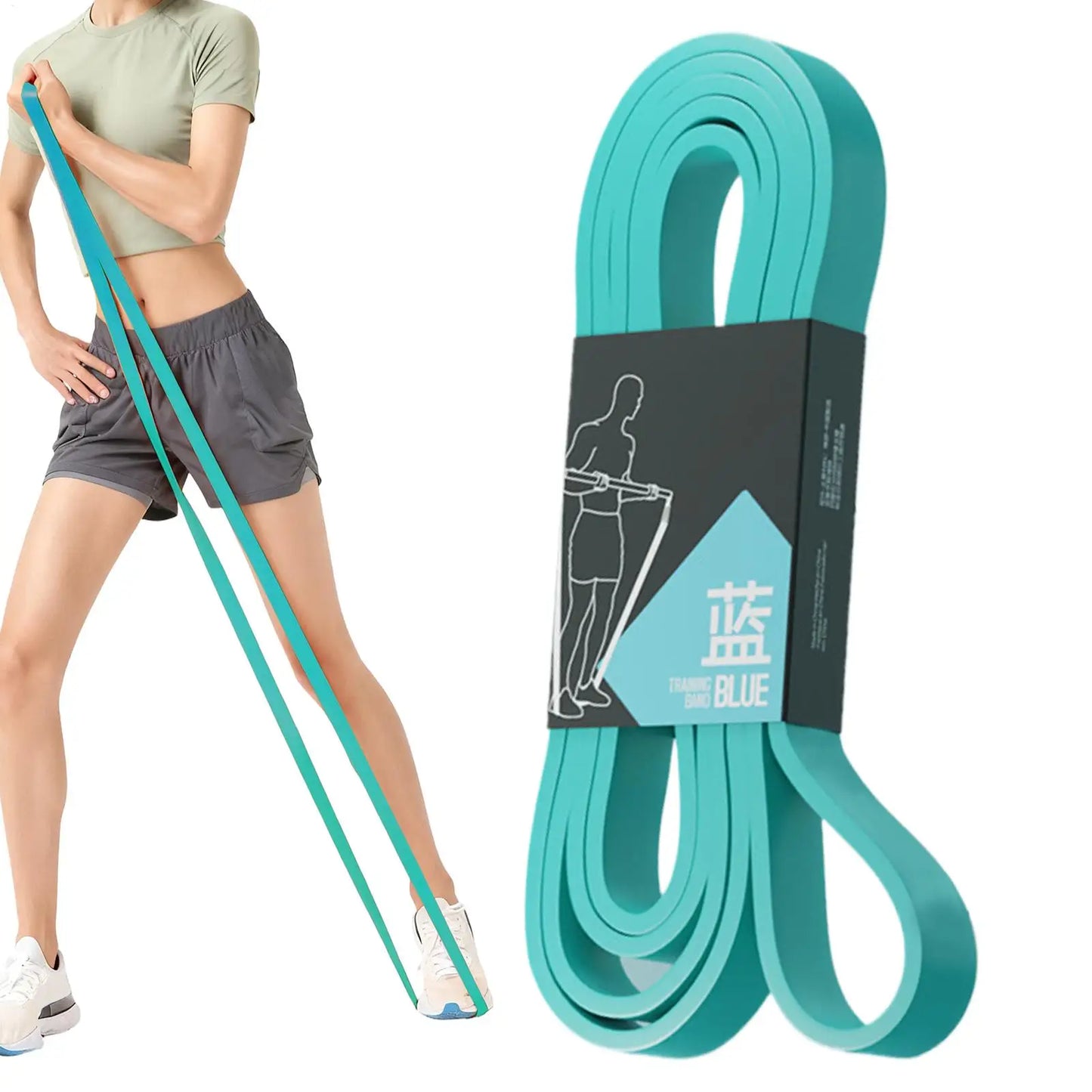 Bandas de resistencia para Fitness, bandas elásticas para estiramiento y entrenamiento de fuerza, bandas elásticas para ejercicio, para mujeres y hombres, gimnasio en casa, Pilates