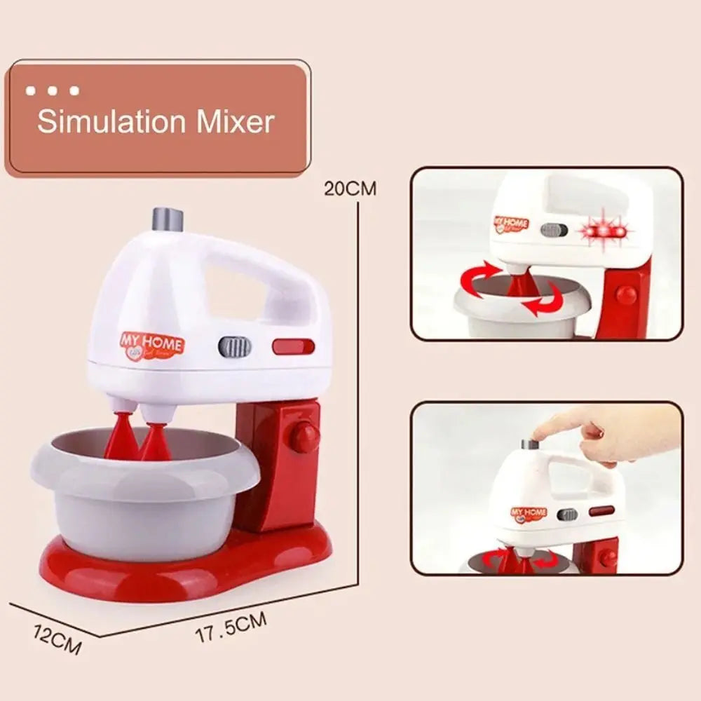 Electrodomésticos de cocina, juguetes, juego de cocina para niños, juego de cocina, accesorios para casa de muñecas, licuadora, cafetera, máquina mezcladora, tostadora