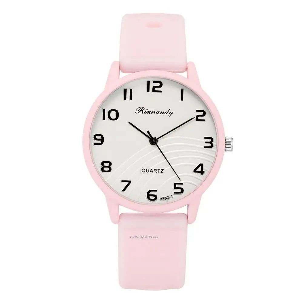 Moda Señora Hot Sales Relojes Ocio Gris Digital Simple Mujeres Reloj de Cuarzo Deportes Correa de Silicona Señoras Reloj de pulsera