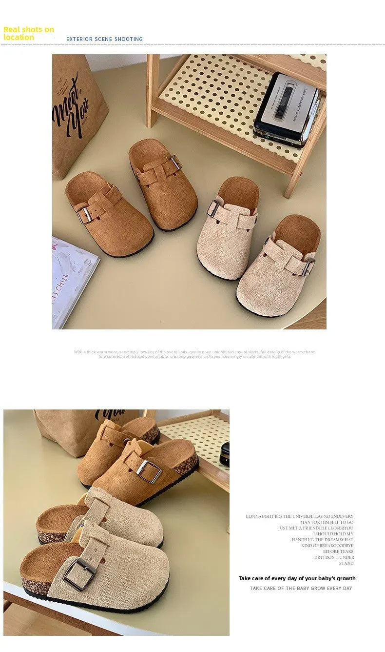 2025 primavera nuevos zapatos de cuero para niños para niñas moda estilo coreano suave antideslizante elegante versátil transpirable pisos