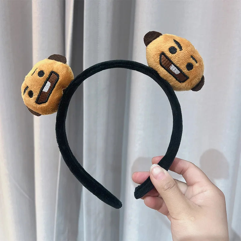Diadema de Muñeca de Dibujos Animados Creativa y Linda de BT21 koya RJ Shooky Man Tata Chimmy Cooky, Decoración de Periféricos de Animación Secundaria