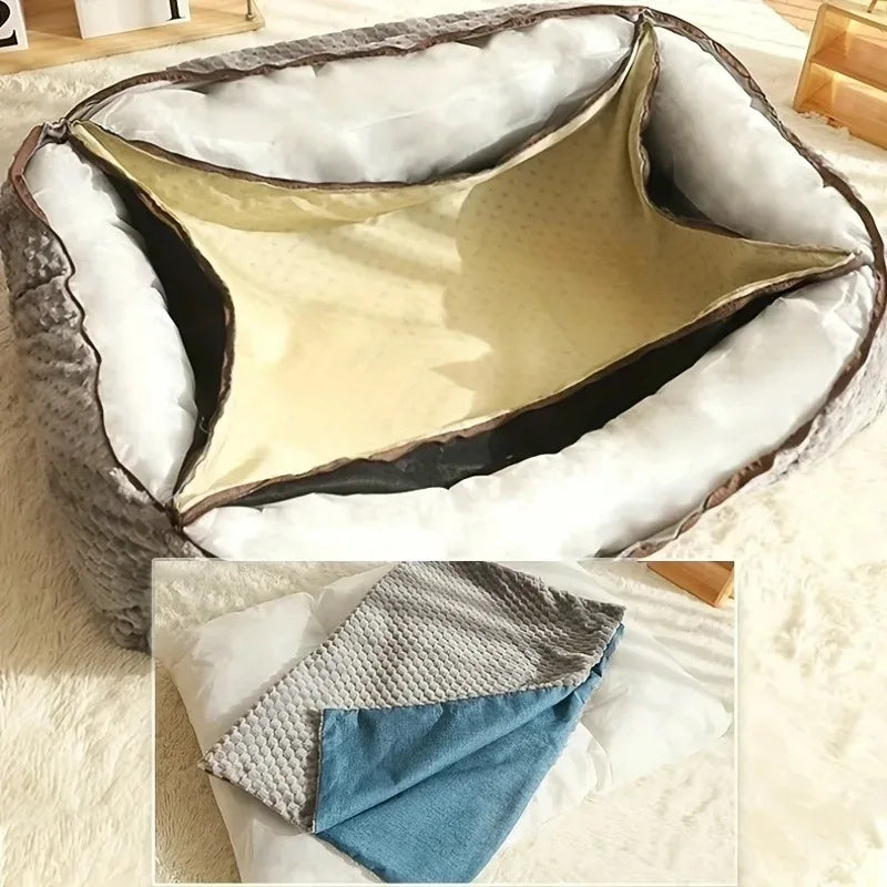 Camas para perros grandes/alfombra cálida para mascotas de otoño e invierno, tamaño extra grande para razas grandes/cama humana lavable/cubierta de cama/sofá