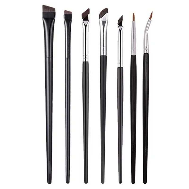 【Pinceles para maquillaje de contorno de cejas, pincel para delineador de ojos, pincel profesional súper fino en ángulo para delineador de ojos, herramientas de maquillaje】