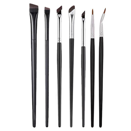 【Pinceles para maquillaje de contorno de cejas, pincel para delineador de ojos, pincel profesional súper fino en ángulo para delineador de ojos, herramientas de maquillaje】