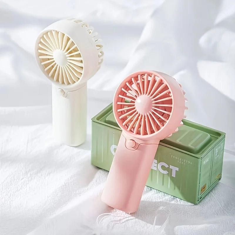 Ventilador portátil, práctico y creativo, pequeño ventilador de bolsillo, ventilador de mano, ligero, ajustable, lindo, Mini ventilador de mano, refrigeradores de aire