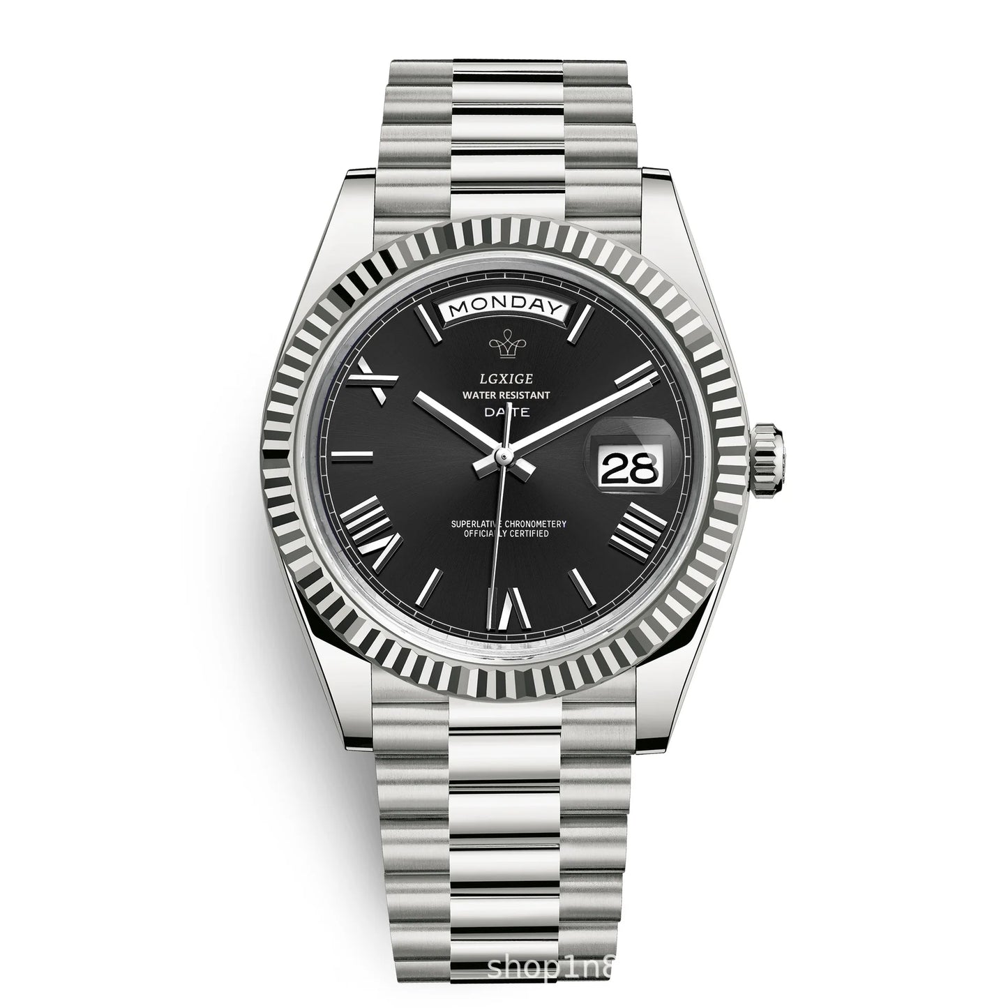 Reloj con calendario semanal de moda para hombre, reloj de cuarzo importado japonés, resistente al agua