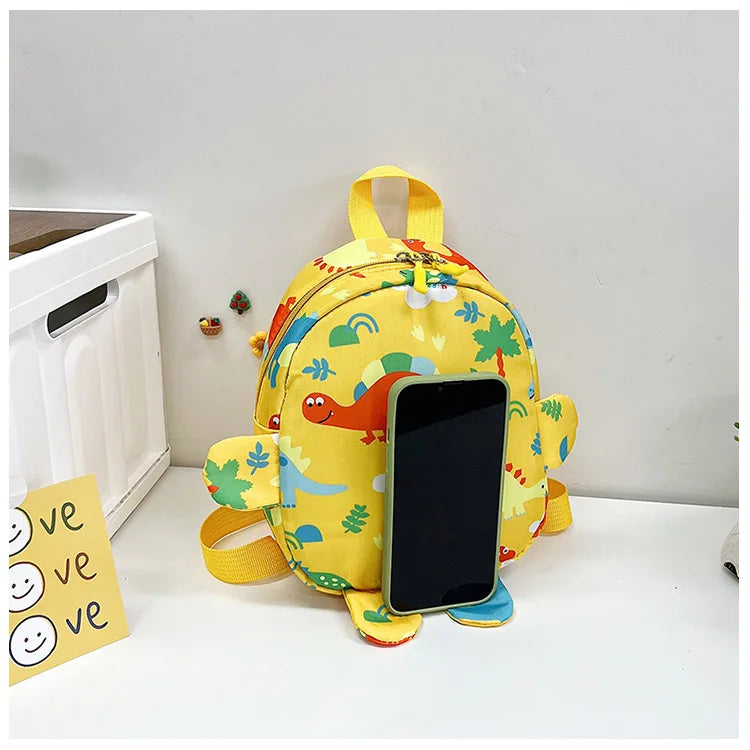Bolsa bonita para niños, mochilas escolares con dibujos de dinosaurios para niños, mochila de viaje para exteriores preescolar para guardería, antipérdida